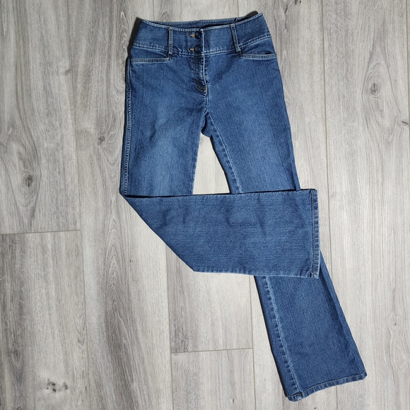 Vintage Y2K INC Stretch Flare Leg Mid Rise Medium Wash Jeans Women's Size 2 - Picture 1 of 6
